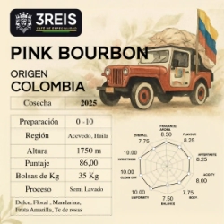PINK BOURBON WASHED MICROLOT - LAS FLORES